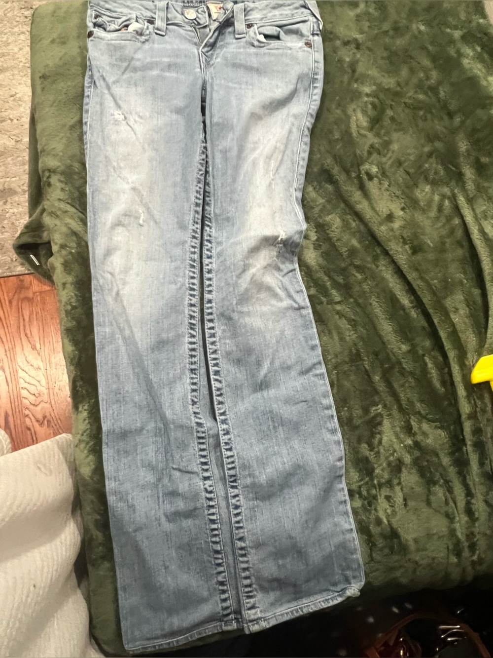 True Religion Light Blue Distressed Jeans